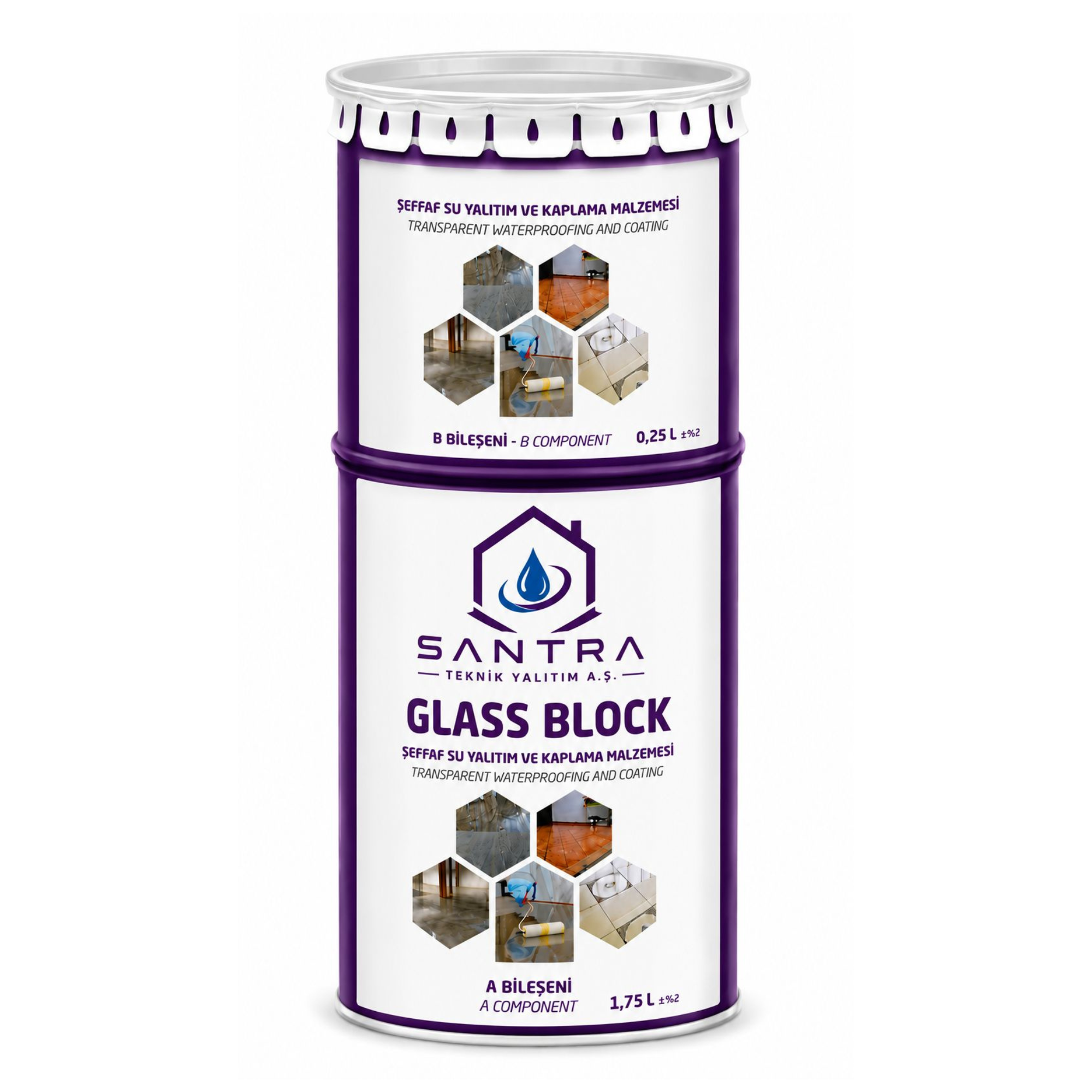 Glass Block şeffaf su yalıtım ürünü