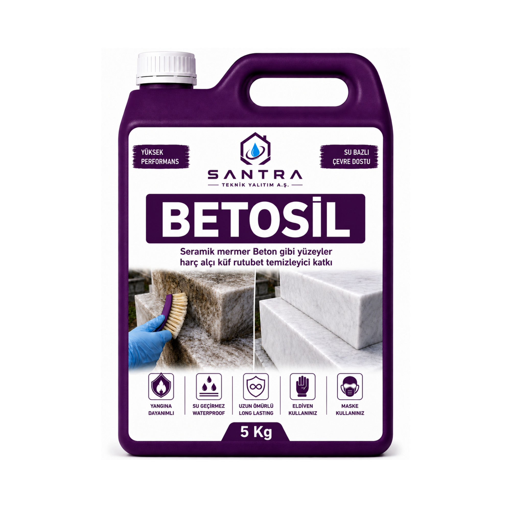 Betosil beton ve çimento kalıntısı temizleyici