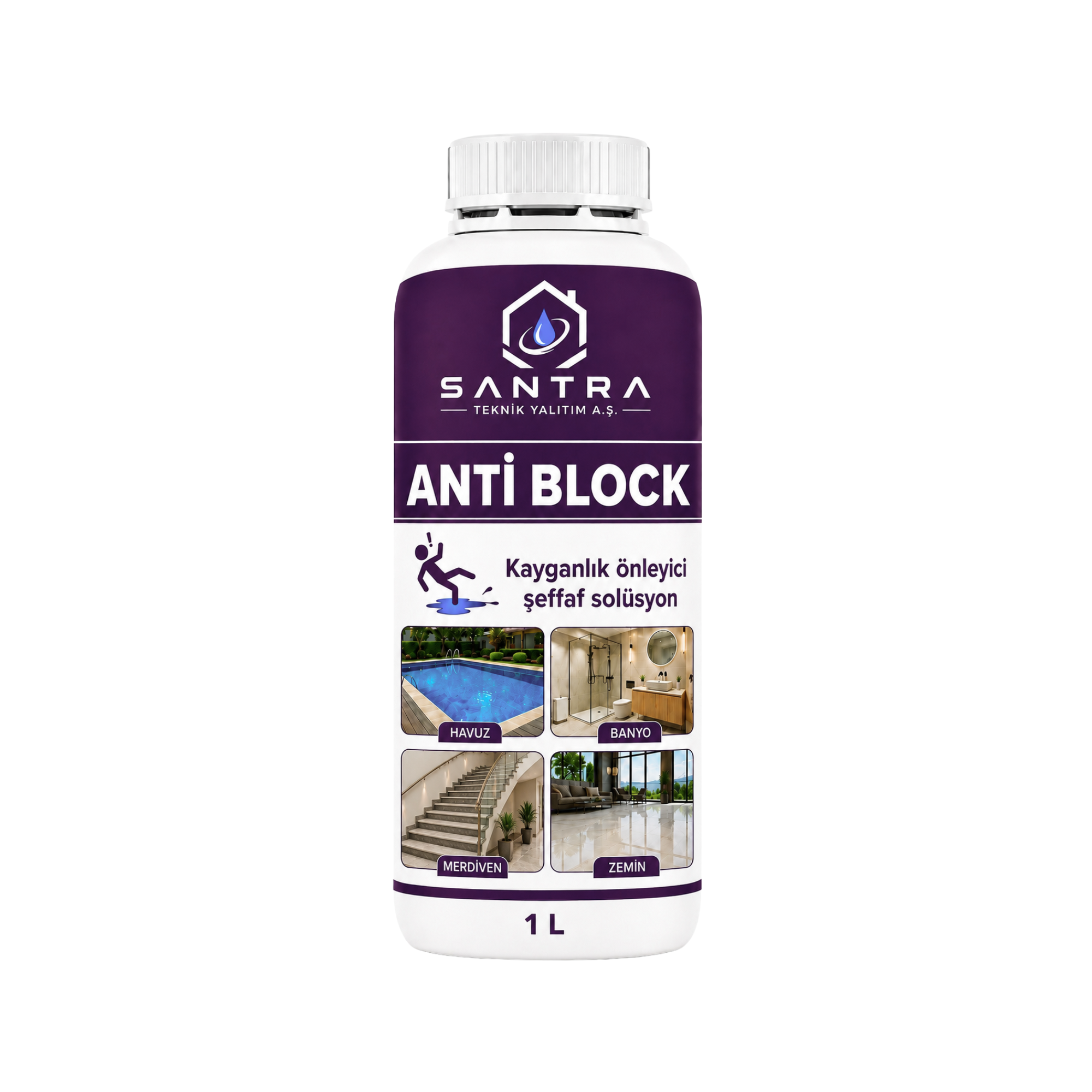 Anti Block şeffaf kaydırmaz zemin solüsyonu