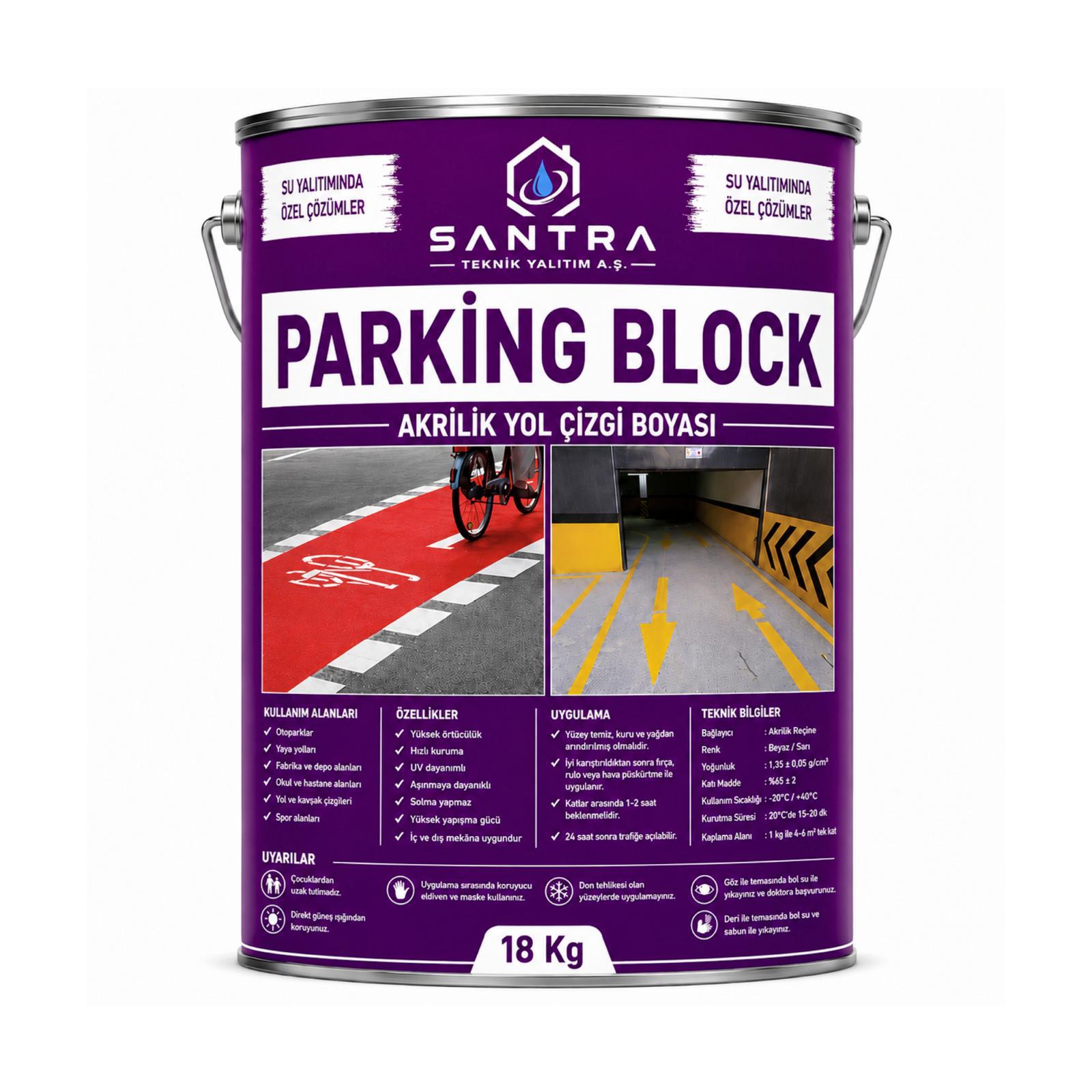 Parking Block akrilik otopark yol çizgi ve zemin boyası