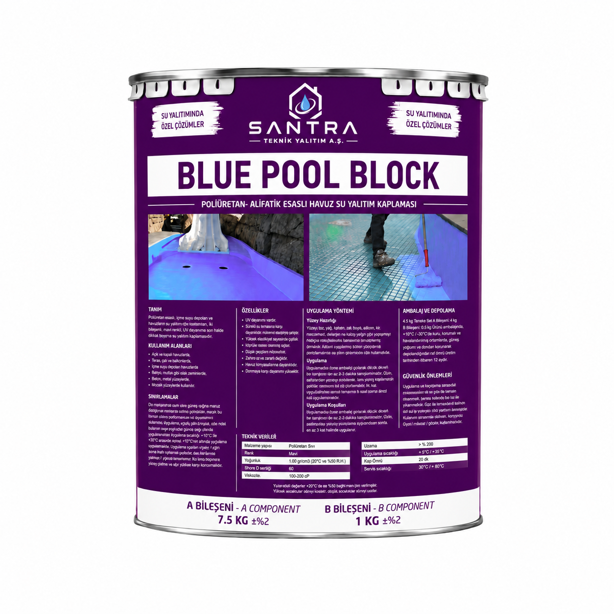 Blue Pool Block mavi havuz su yalıtım kaplaması